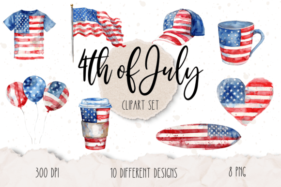 4th of July Watercolor Clipart Set: A Designer's Guide