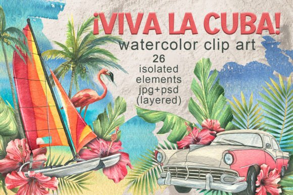 Cuba Beach Holiday Watercolor: A Typeface That Feels Like a Vacation