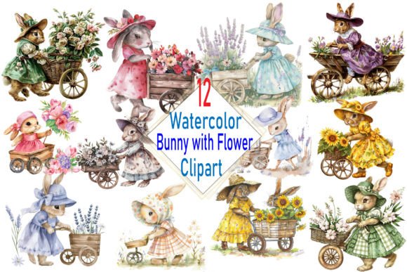 Watercolor Baby Bunny: A Charming Display Font for Creative Projects