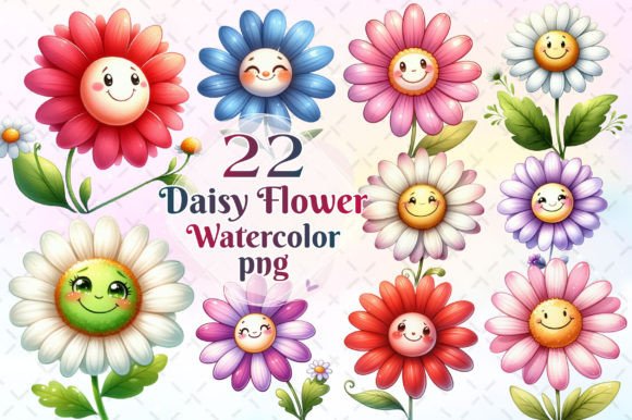 Watercolor Cute Daisy Flowers Clipart: A Designer's Guide