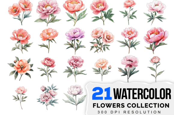 Watercolor Florals for Wedding Decor