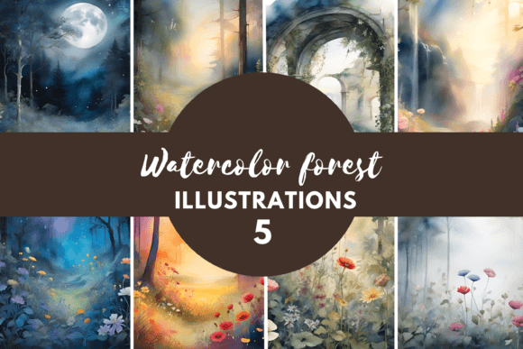 Watercolor Forest: A Display Font with Natural Character