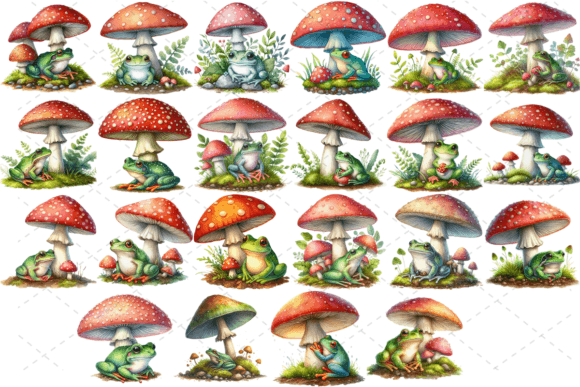 Watercolor Frog Under a Mushroom Bundle: A Creative Asset Worth Exploring