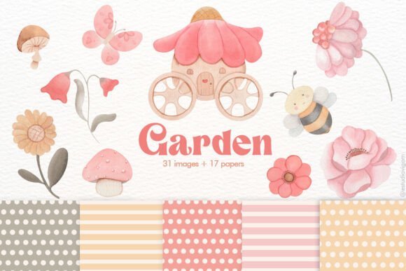 Watercolor Garden Digital Kit: Artful Assets for Modern Brands