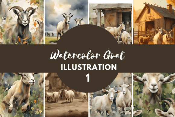 Watercolor Goat: A Playful Typeface for Creative Brands