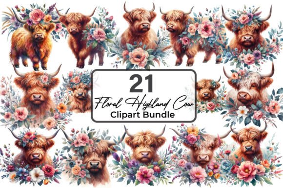 Watercolor Highland Cow PNG Design Guide