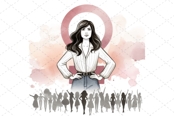 Watercolor Women’s Day Clipart for Creative Projects