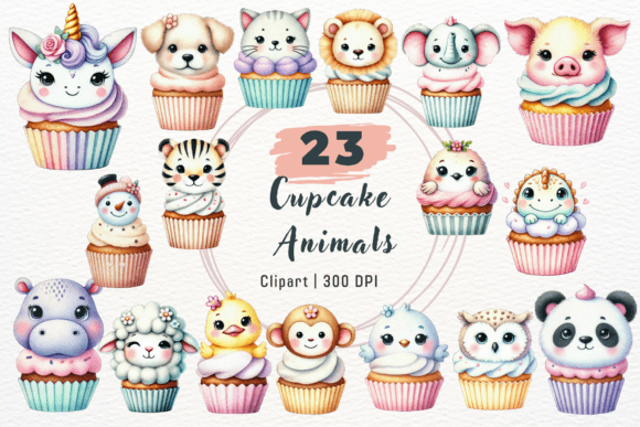 Watercolour Cute Cupcake Animals Clipart: A Designer’s Guide to Whimsy That Works